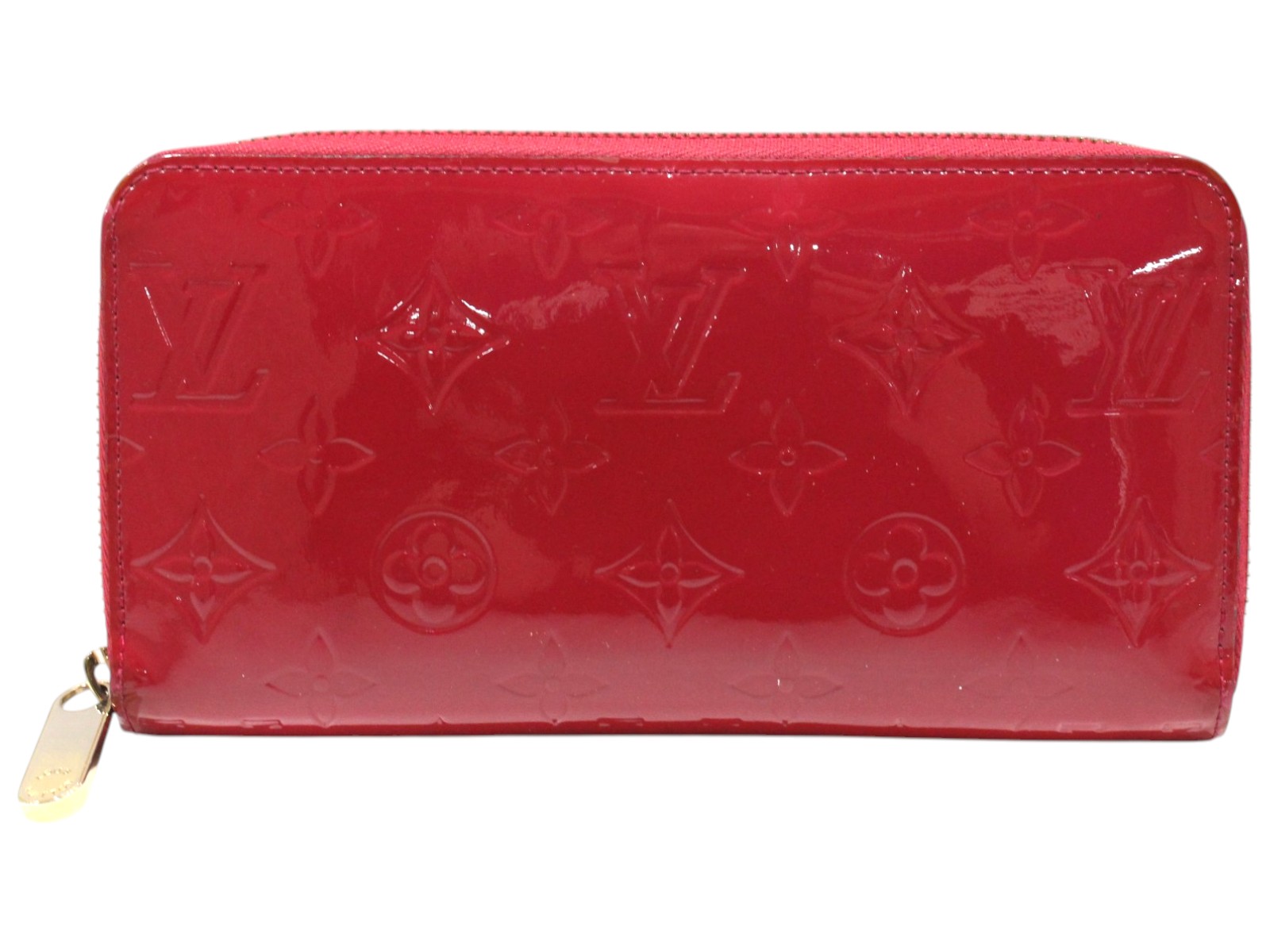 LOUIS VUITTON ルイ・ヴィトン ジッピーウォレット M91597 モノグラム・ヴェルニ エナメル さくら色アンディアン さくら色 長紙入れ ロングウォレット ラウンドジッパー ウィメンズ レディース 差し上げ物 差し上げ物荷作り可 【中古】松山久万ノ台店