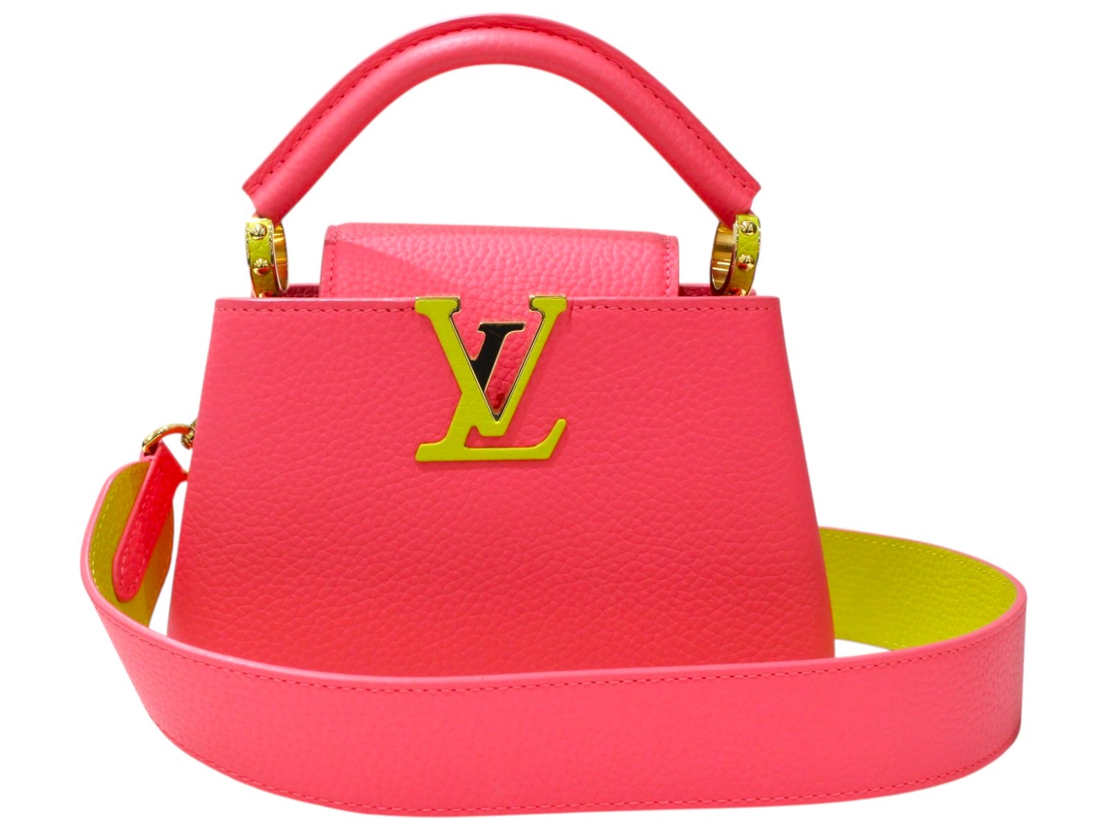 【箱あり】LOUIS VUITTON ルイ・ヴィトン カプシーヌ MINI M55987 IC トリヨンレザー カーフスキン ショッキングピンク系 ミニハンドバッグ 2wayバッグ レディース ウィメンズ ユニセックス LV ギフト プレゼント包装可【中古】松前R56号店|かんてい局松前R56号店