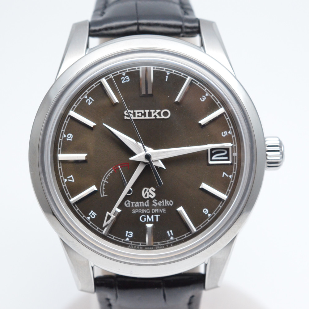 楽天市場 Grand Seiko グランドセイコ Sbge027 スプリングドライブ 自動巻き時計 Gmt ステンレススチール レザー 中古 送料無料 質屋かんてい局 盛岡店