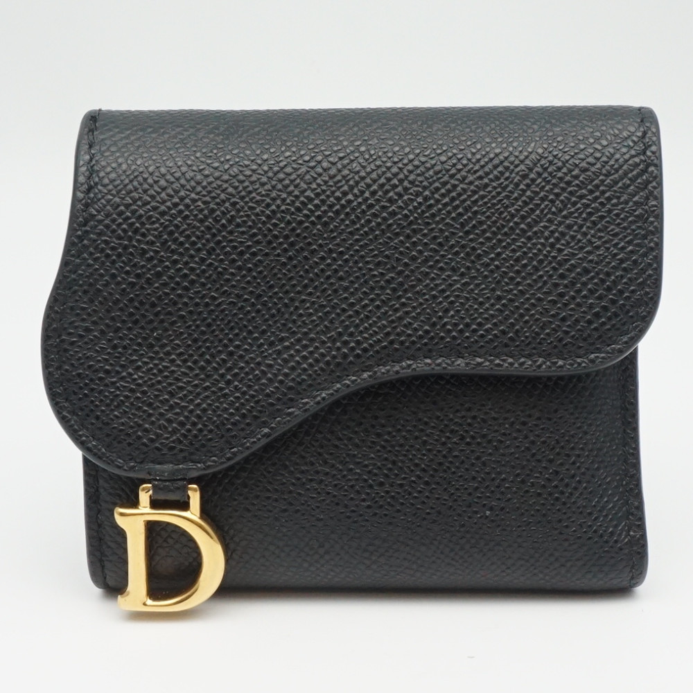 特別プライス Dior クリスチャンディオール SADDLE サドル三つ折り財布