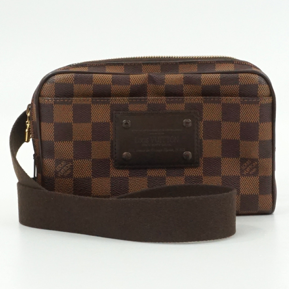 LOUIS VUITTON ルイ ヴィトン ダミエ バムバッグ ブルックリン ルイヴィトンバムバッグ ブルックリン 14137 ブラウン メンズ