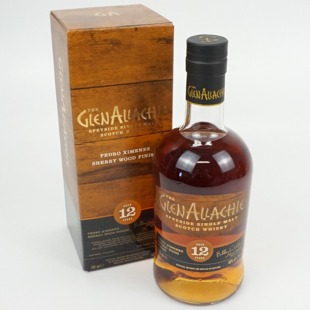 GLENALLACHIE 12年 PEDRO XIMENEZ SHERRY WOOD FINISH　グレンアラヒー　モルト　スコッチウイスキー　スコットランド　アルコール度数48度　容量700ml　酒　未開栓　【中古】