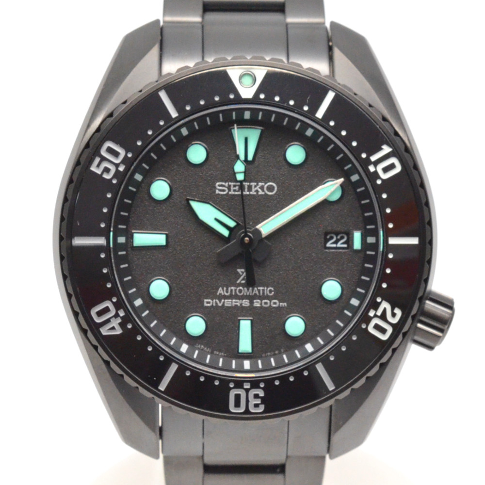 SEIKO　セイコー　SBDC193　プロスペックス Diver Scuba　ブラック　黒　自動巻き　オートマチック　45mm　200M潜水用防水　デイト表示　メンズ時計　腕時計　【中古】