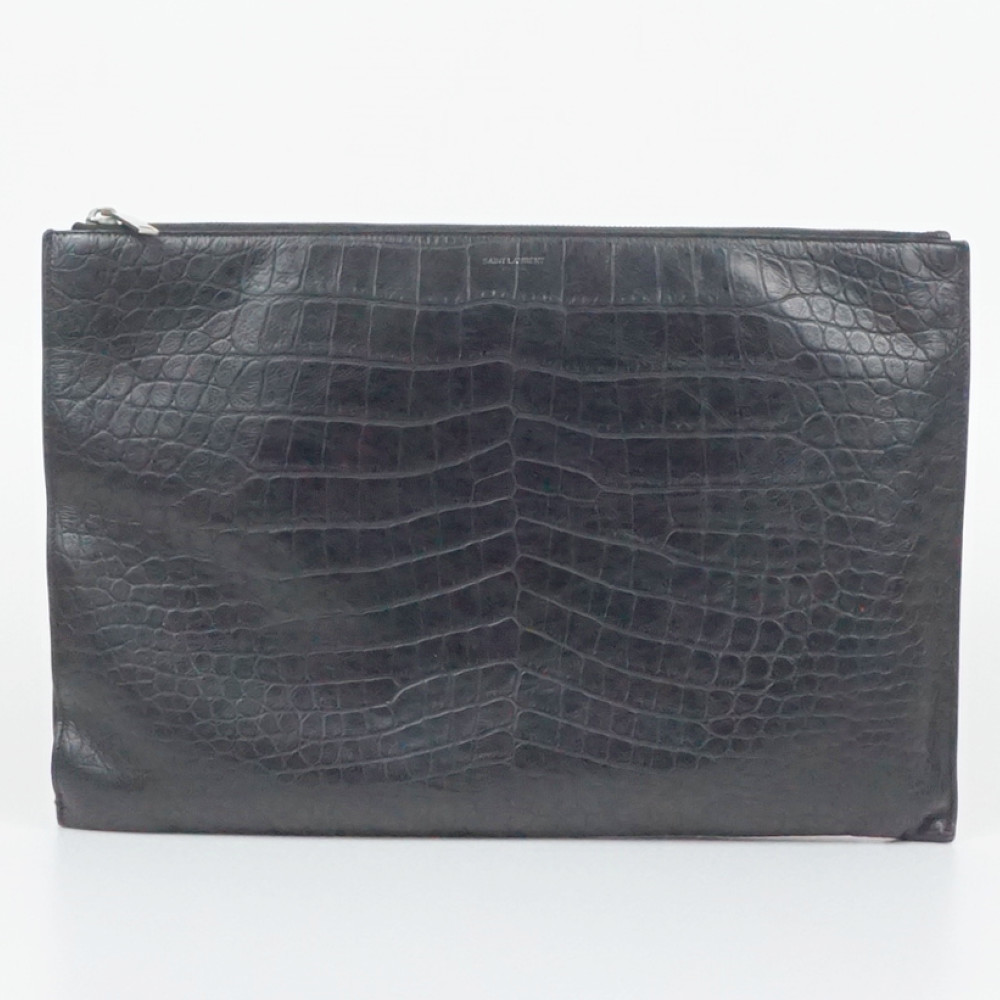 楽天市場】イヴサンローラン クロコ型押し クラッチバッグ 453249
