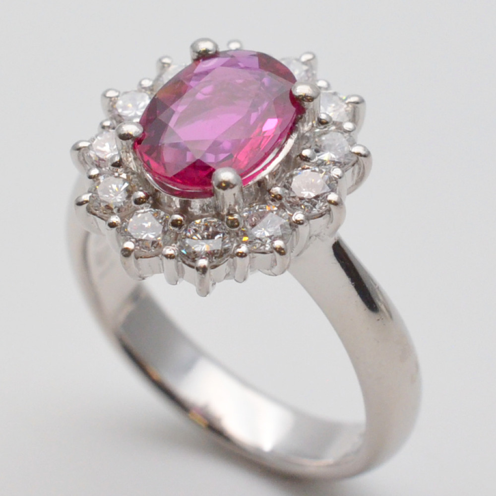 楽天市場】Pt900 ルビー・ダイヤモンドリング R2.542ct/D0.33ct 約5.1g