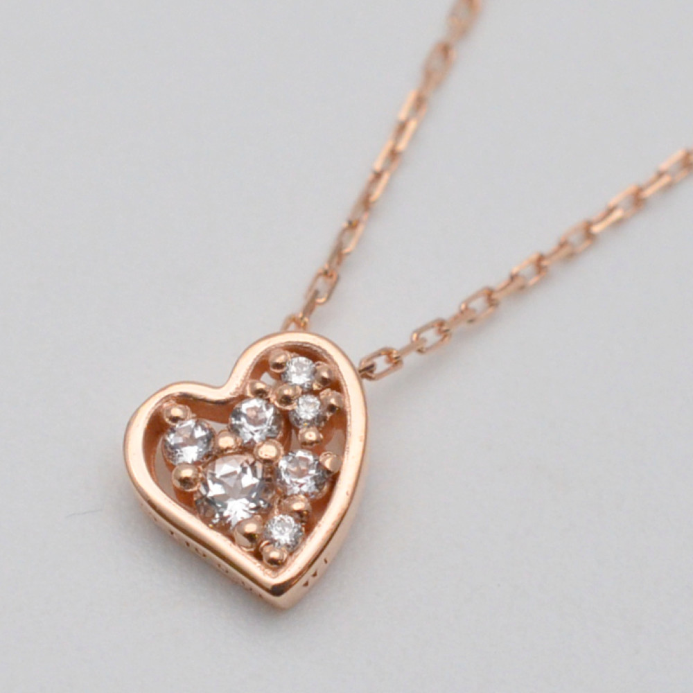 JILL STUART K10 イエローゴールド ダイヤハート ネックレス ジル JILL STUART K10 イエローゴールド ダイヤハート ネックレス