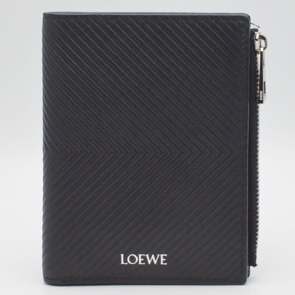 ✨極美品✨LOEWE 二つ折り財布　アナグラム　バイフォールド　レザー　ネイビー 楽天市場】LOEWE ロエベ Anagram Bi-Fold Wallet バイフォールド