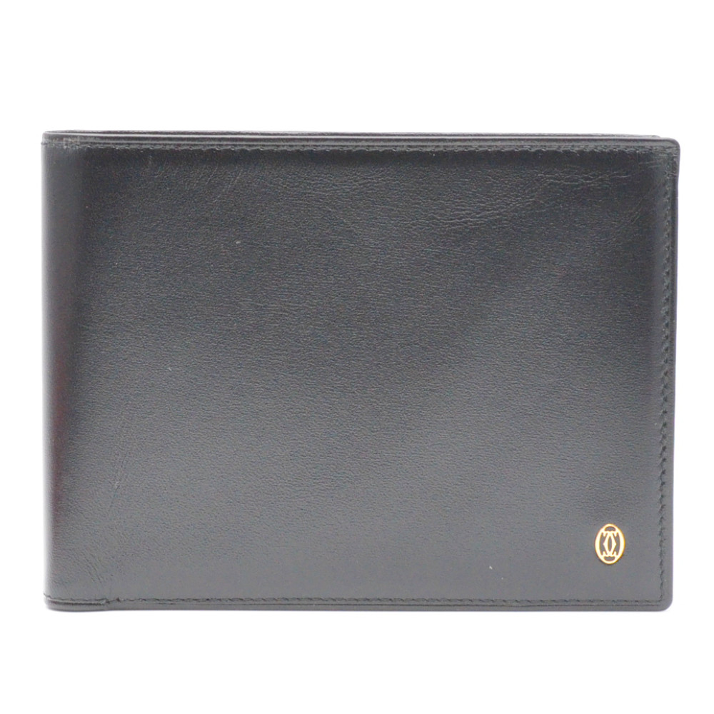 カルティエ パシャ 長財布 ロゴ金具 ブラック ヴィンテージ 札入れ 小銭入れ カルティエ パシャ 長財布 ロゴ金具 ブラック ヴィンテージ