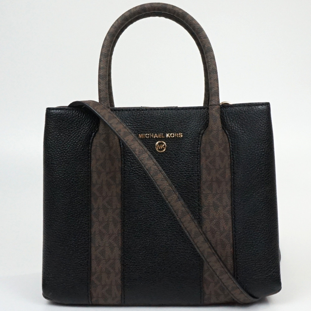 MICHAEL KORS　マイケルコース　30F2GANM2L Austin　2WAYバッグ　ブラック　ブラウン　ハンドバッグ　ショルダーバッグ　肩掛け　斜め掛け　レディース　【中古】｜質屋かんてい局　盛岡店
