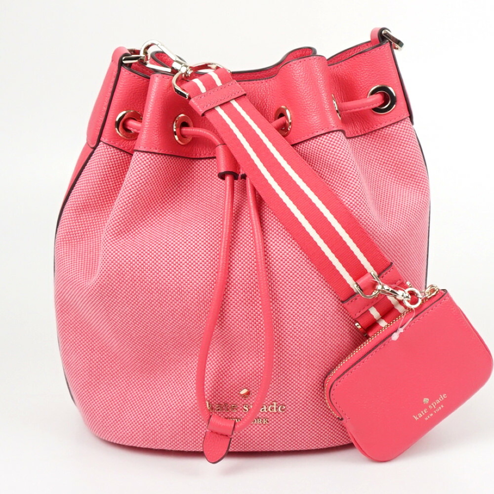 ケイトスペード　バッグ　巾着 kate spade ケイトスペード ナイロン 巾着 バッグ 黒 - メルカリ