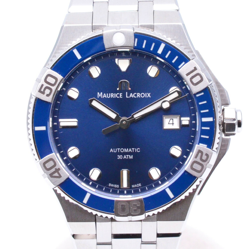 MAURICE LACROIX モーリス・ラクロア AI6058-SS002-430-2 アイコン ベンチュラー ブルー 自動巻き オートマチック 43mm 300M防水 メンズ時計 腕時計 【中古】|質屋かんてい局 盛岡店