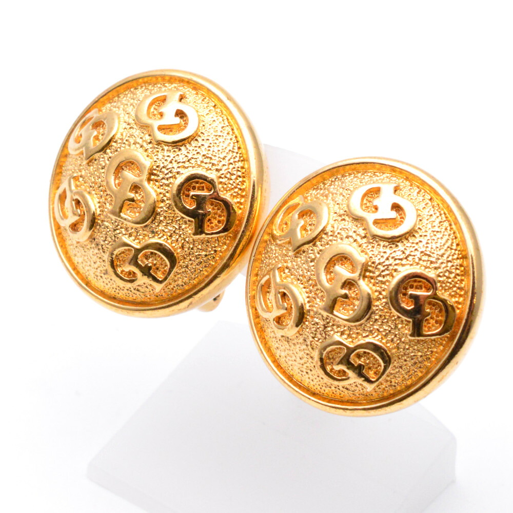 【中古】DIOR　ディオール　CDロゴイヤリング　ゴールド　ジュエリー　アクセサリー　レディース｜質屋かんてい局　盛岡店