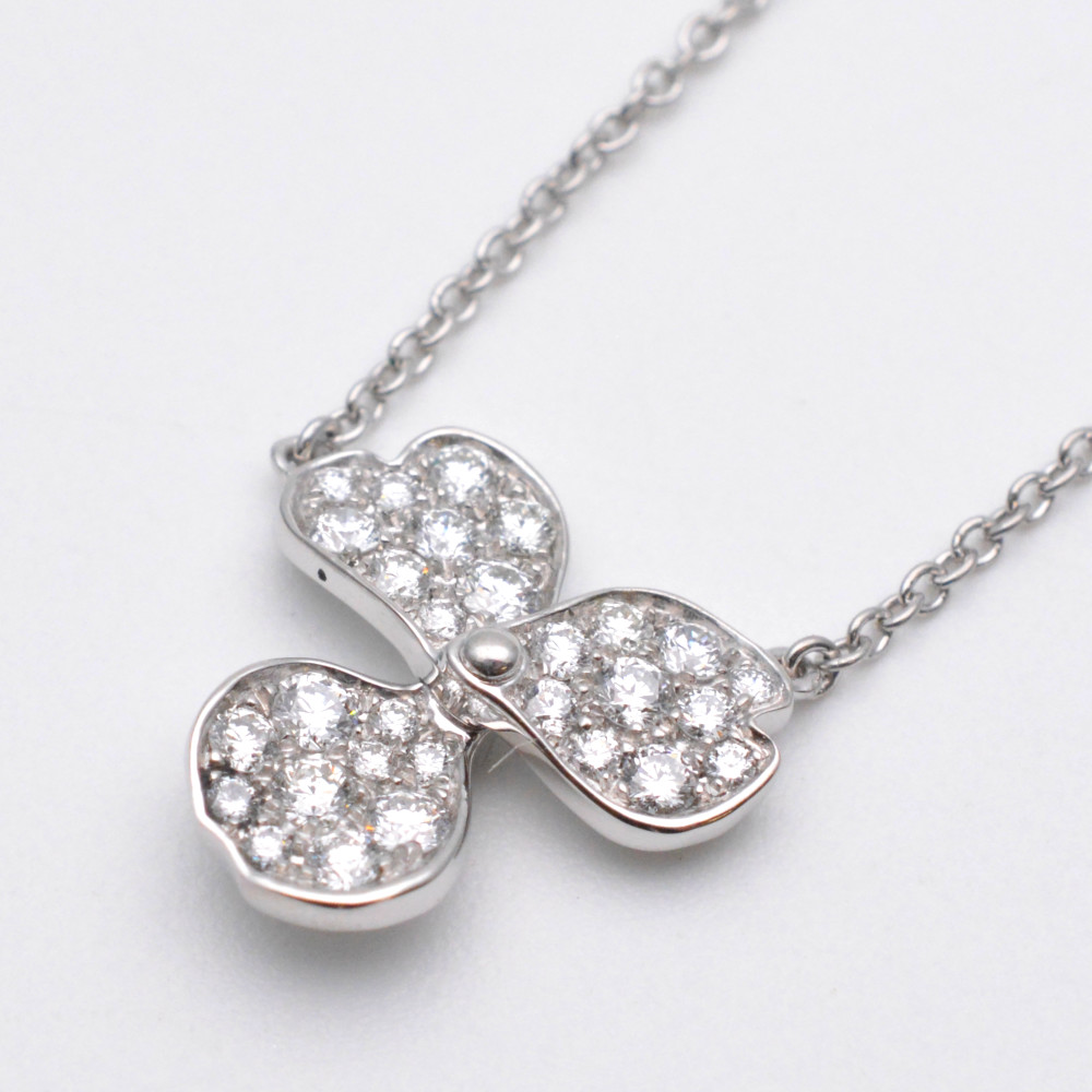 TIFFANY&Co.　ティファニー　ペーパーフラワーネックレス　Pt950　プラチナ　チェーン約40.5cm　重量約3.1g　ジュエリー　アクセサリー　レディース　【中古】｜質屋かんてい局　盛岡店 109,900円