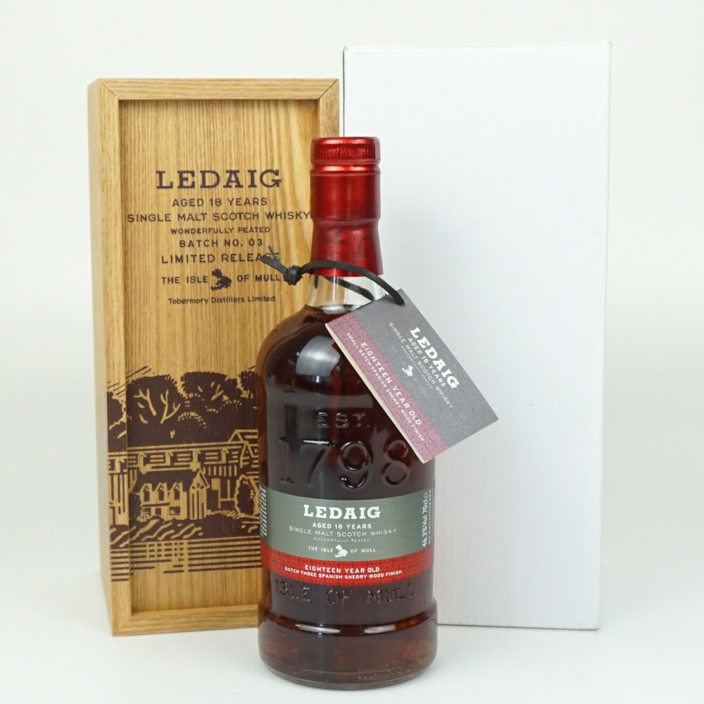 楽天市場】レダイグ 18年 700ml 46.3度 木箱 Ledaig アイランドモルト