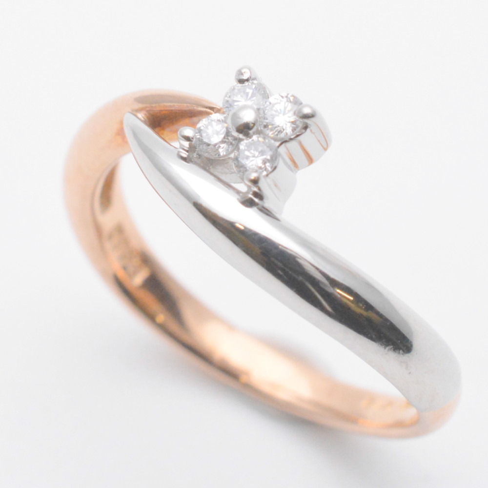 Vendome Aoyama プラチナ ダイヤ フラワー リング Pt950 2101217440479-2.jpg