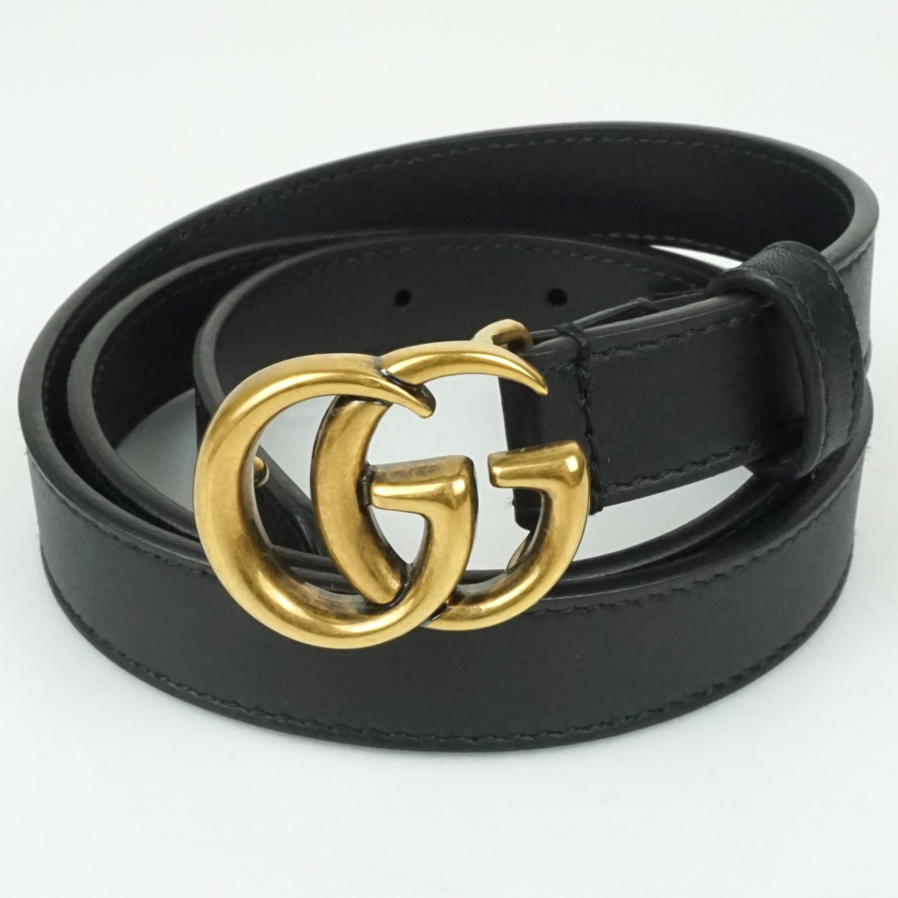 グッチ ベルト GGバックル シャイニーバックルレザー 409417 グッチコピー GGマーモント シャイニーバックル レザー ベルト