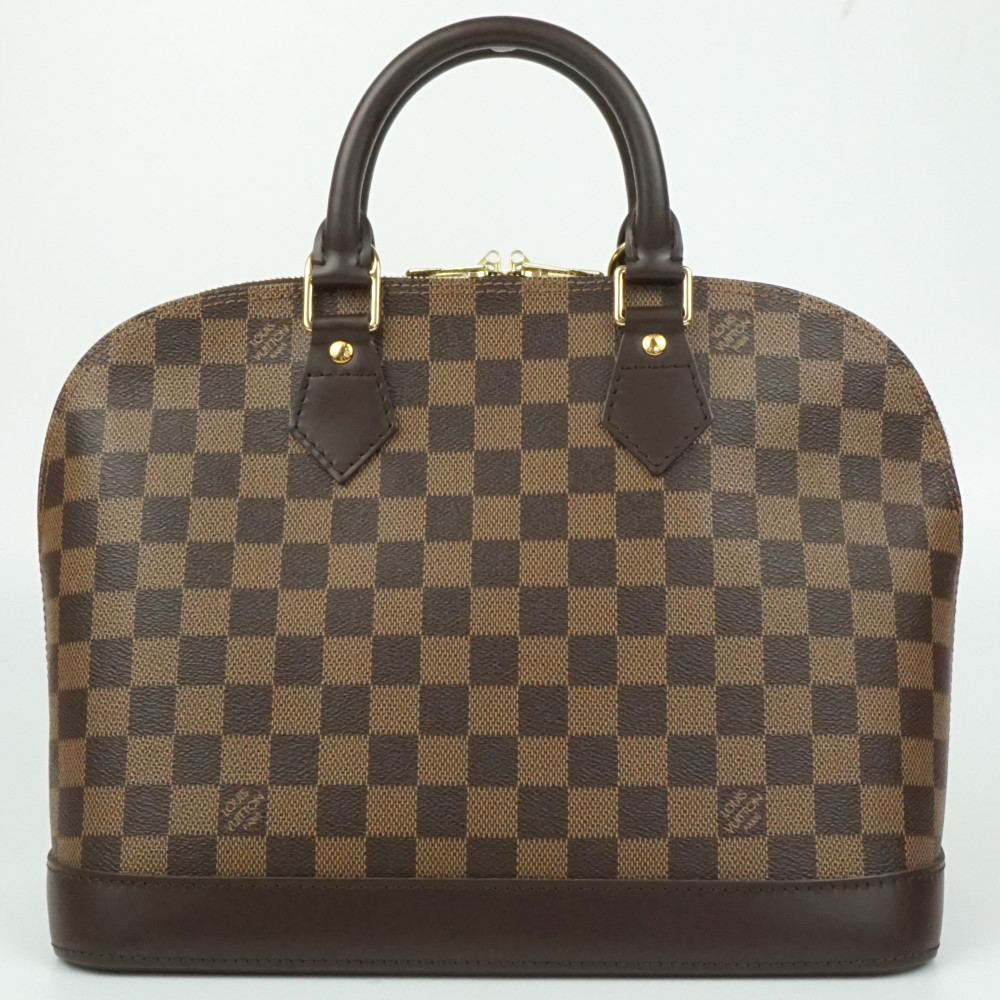 LOUIS VUITTON　ルイヴィトン　N51131　アルマ　ダミエ・エベヌキャンバス　ブラウン　茶　ハンドバッグ　手提げバッグ　レディース　【中古】