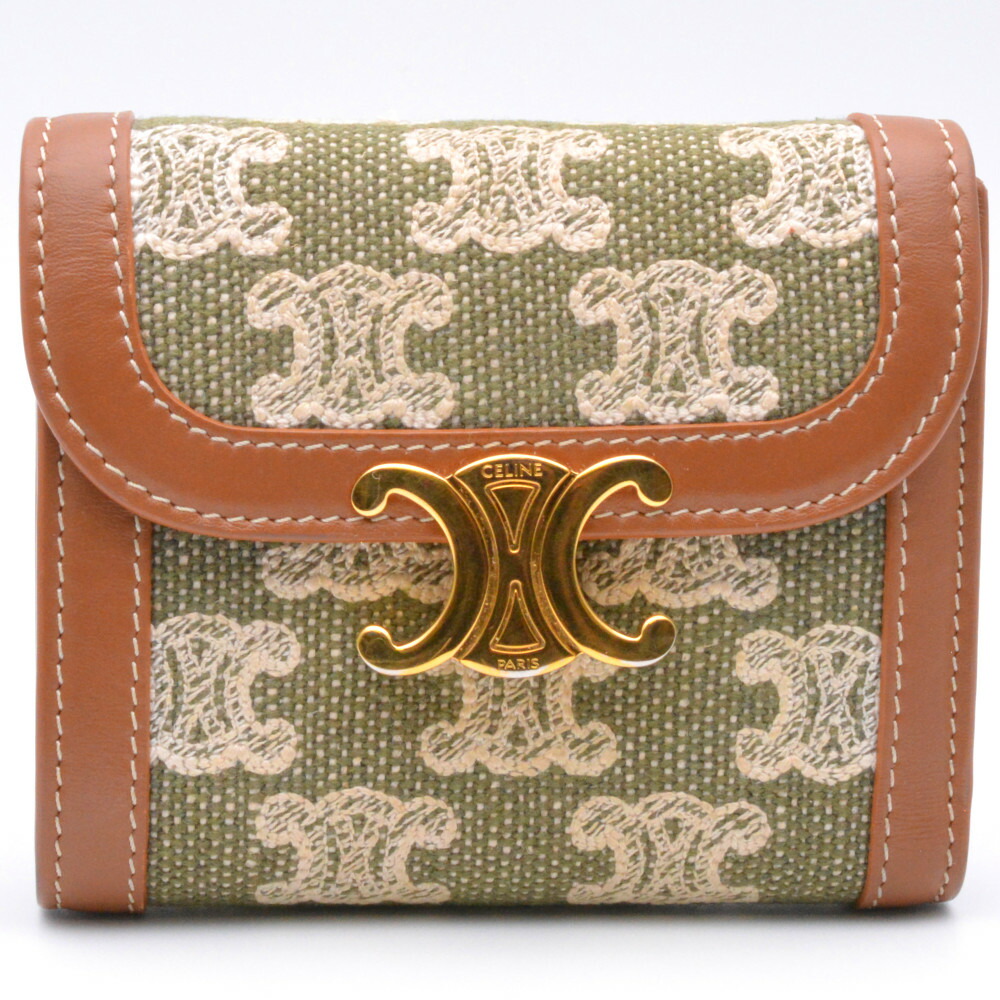 【美品】CELINE コンパクトウォレット ☆セリーヌ☆直営店買付☆コイン入れ付きコンパクトウォレット