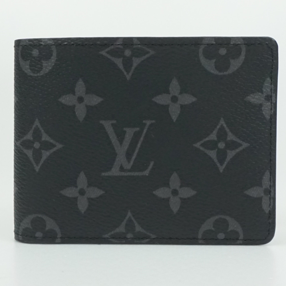 美品‼️ ルイヴィトン ポルトフォイユ・スレンダー エクリプス 折り財布 ヴィトン 財布 メンズ 二つ折り モノグラム 正規品 エクリプス