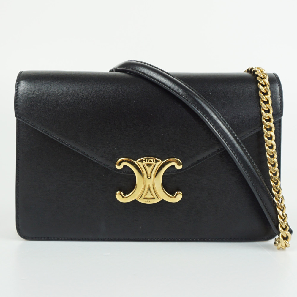 【極美品】セリーヌ パンツ 26 S ベロア トリオンフ チェーン 金具 黒 楽天市場】未使用品 CELINE セリーヌ トリオンフ チェーン