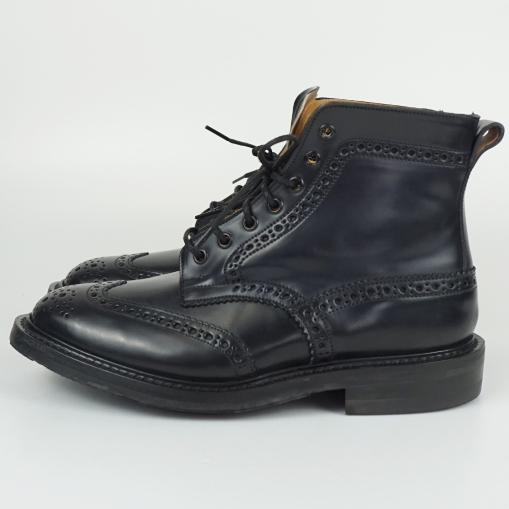Tricker\u0027s トリッカーズ M7484 Tricker\u0027s×SHIPS 35th SPECIAL EDITION カントリーブーツ 米国海軍 コードバン 書きあらわす7 1/2 約26糎～26.5糎 メンズ 【中古】