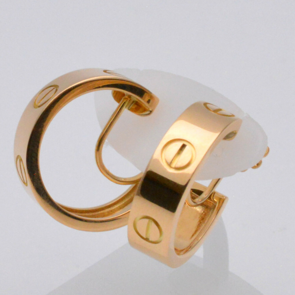 最終お値下げ❣️ カルティエ❣️ ラブ　イヤリング　ピアス　YG750 片耳 最終お値下げ❣️ カルティエ❣️ ラブイヤリングピアスYG750 片耳