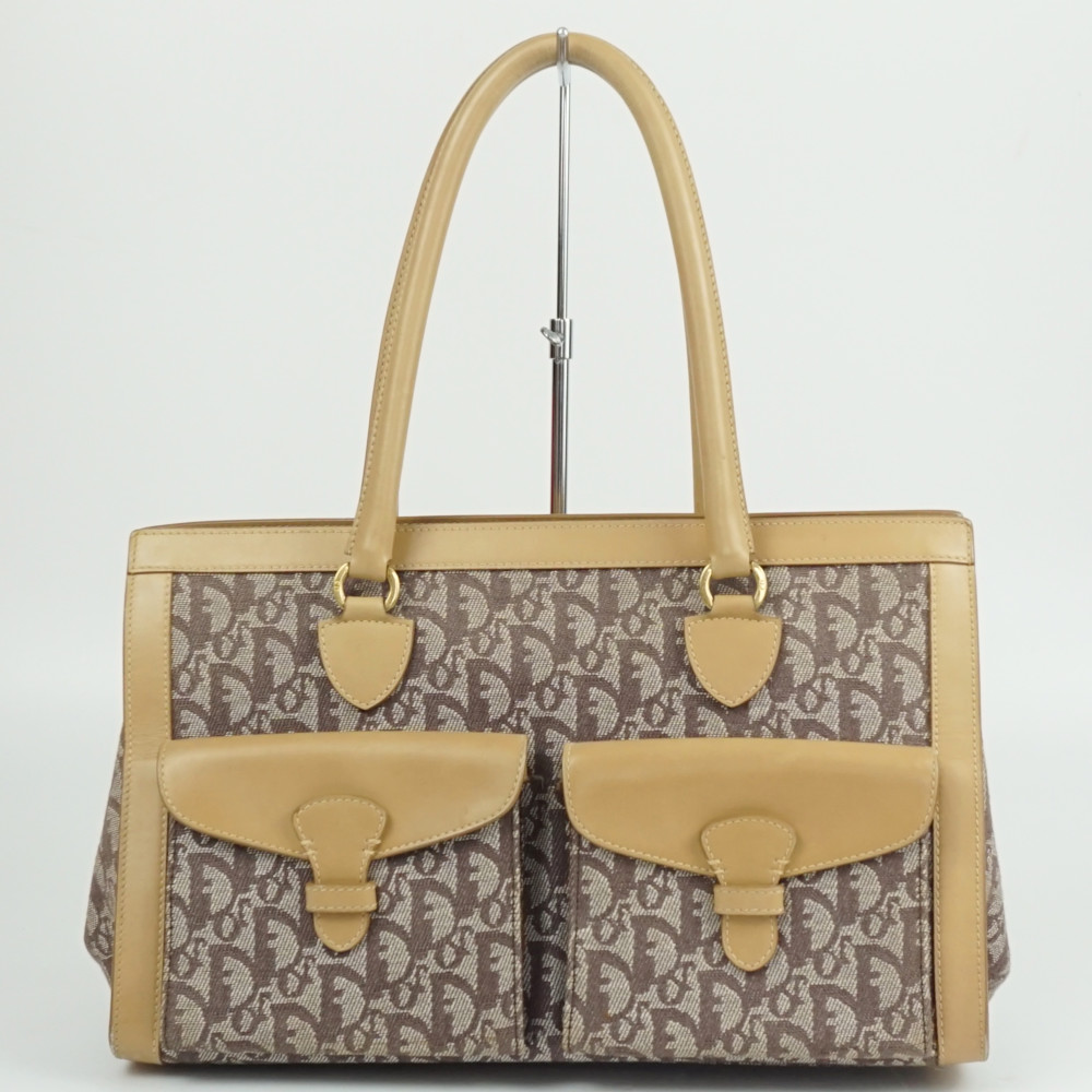 楽天市場】美品 Dior ディオール トロッター ネイビー ホワイト