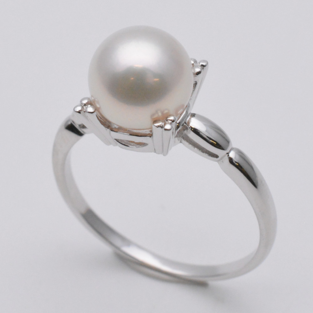 楽天市場】ミキモト アコヤパール リング 7.4mm K14WG 一粒パール