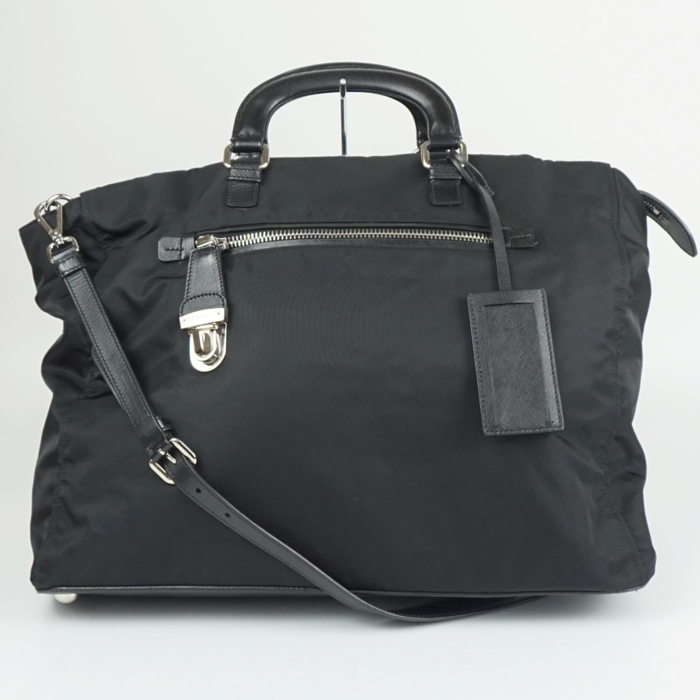 楽天市場】PRADA プラダ ボストンバッグ ブラック メンズ 大容量 大型
