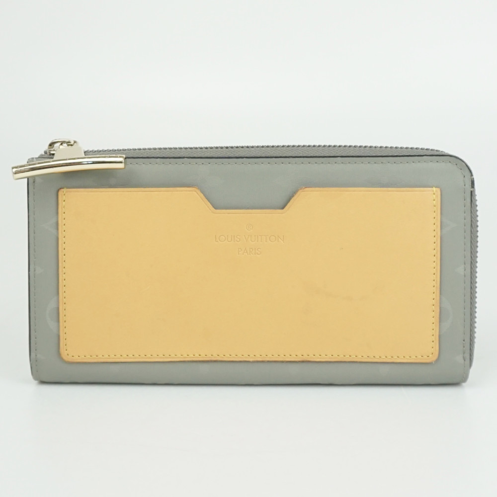 LOUIS VUITTON ルイヴィトン M63237 ポルトフォイユ・コスモス モノグラム・チタニウム帆布 薄墨色系 長紙入れ メンズ レディース 【中古】