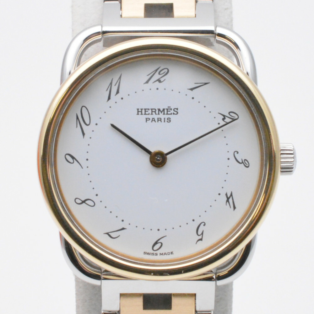 専用362【OH済み】HERMES　時計　レディース　コンビ　アルソー　ホワイト 専用362【OH済み】HERMES 時計 レディース コンビ アルソー
