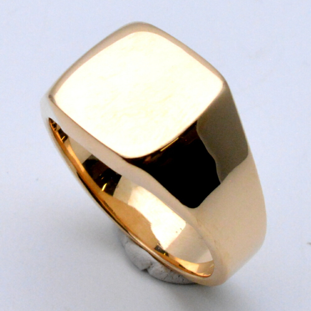 楽天市場】K18 ダイヤモンド リング 12号 指輪 シンプル 印台 メンズ