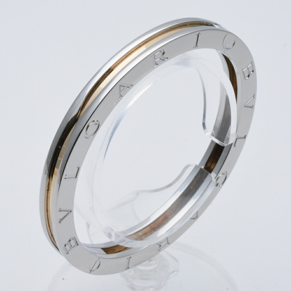 BVLGARI　ブルガリ　B-Zero1　ビーゼロワンブレスレット　Au750YG　K18　ゴールド　スチール　腕周り約16.5cm　バングル　アクセサリー　ジュエリー　【中古】｜質屋かんてい局　盛岡店