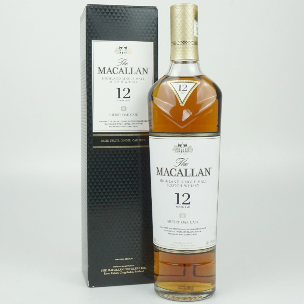 MACALLAN 12年 SHERRY OAK CASK　マッカラン　シングルモルト　スコッチウイスキー　スコットランド　アルコール度数40度　容量700ml　酒　未開栓　【中古】