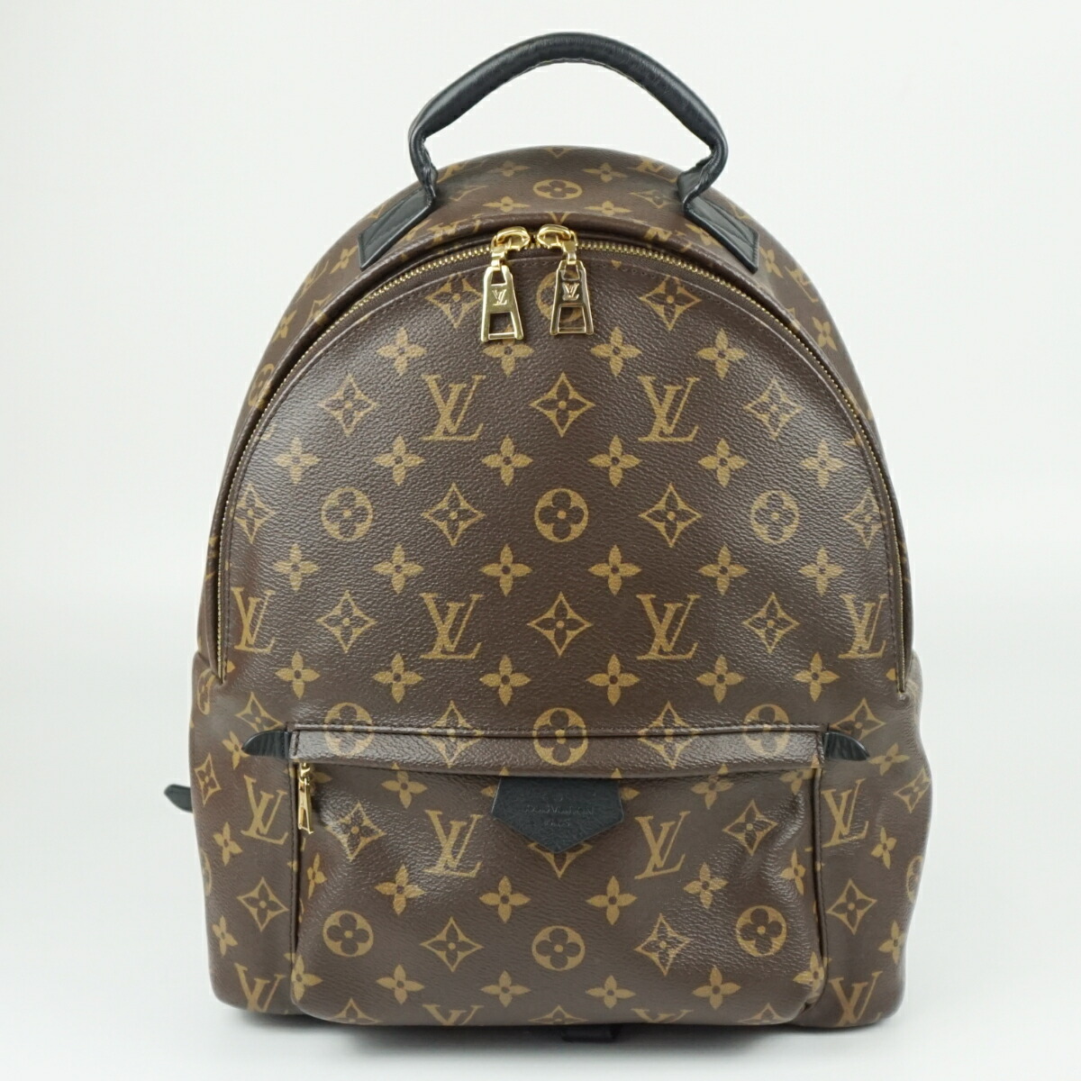 LOUIS VUITTON ルイヴィトン M41561 パームスプリングスバックパックMM モノグラム・帆布 赤銅色 茶 背嚢 レディース 【中古】