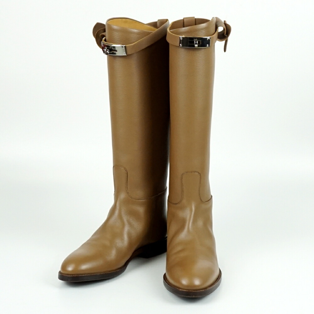 楽天市場】【エルメス】Hermes ストーリー ケリー レザーロングブーツ