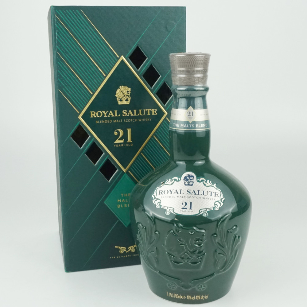楽天市場】【未開栓】ROYAL SALUTE ロイヤルサルート 21年 青陶器