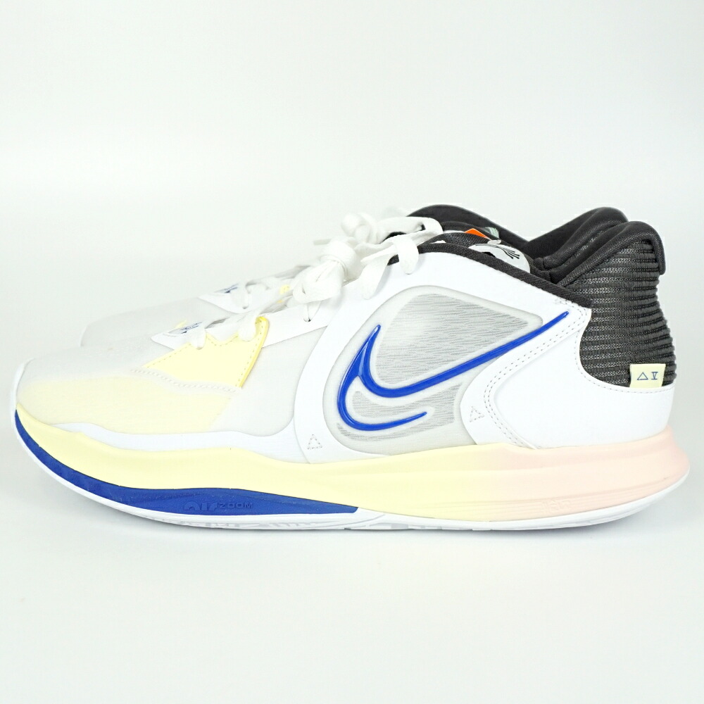NIKE　ナイキ　DJ6014-100　KYRIE LOW 5 EP　カイリー ロー 5EP　ホワイト/ミディアムアッシュ/シトロンティント/ゲームロイヤル　サイズ表記UK11　日本サイズ約30.0cm程度　メンズシューズ　アパレル　【中古】