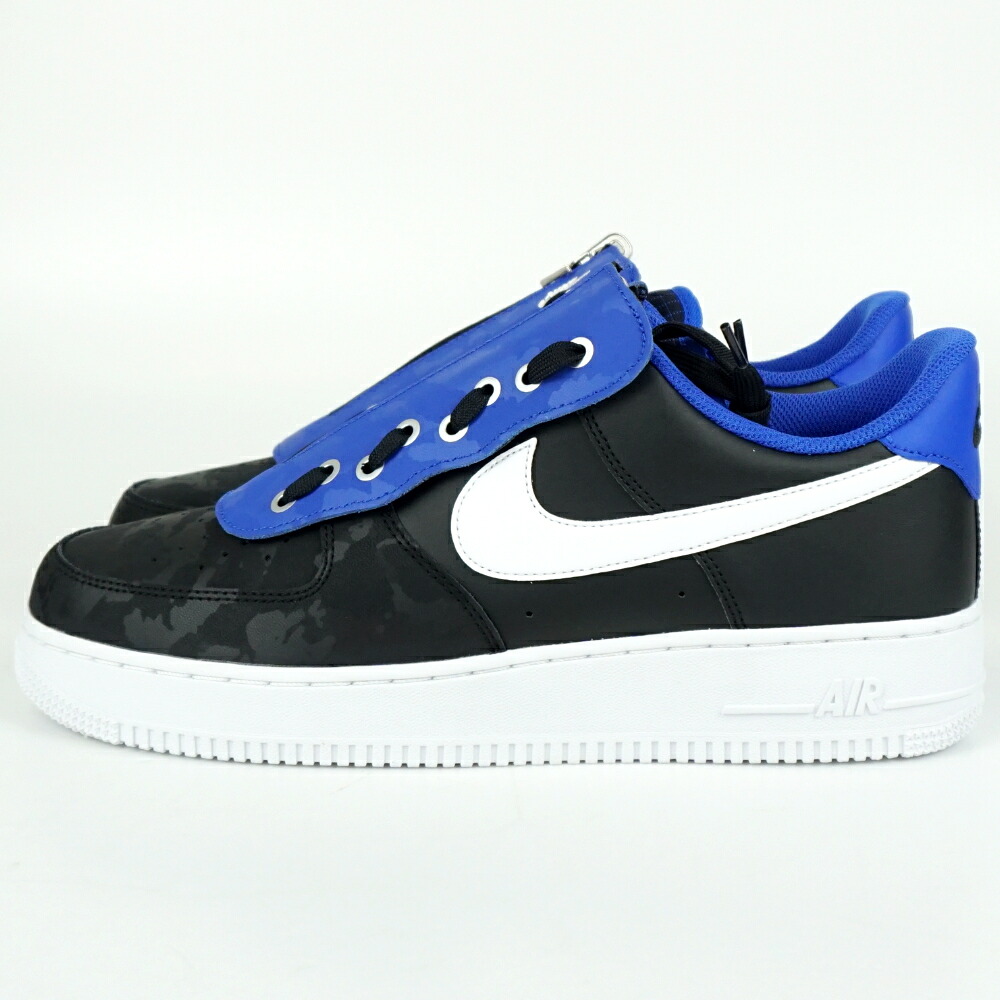 NIKE　ナイキ　DC8875-001　AIR FORCE 1 07 SHROUD　エア フォース1　ブラック/ホワイト-ハイパー ロイヤル　サイズ表記UK11　日本サイズ約30.0cm程度　メンズシューズ　アパレル　【中古】