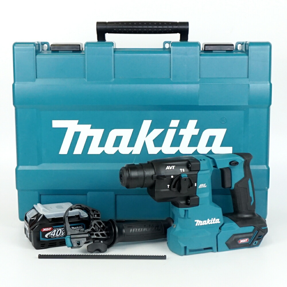 makita　マキタ　HR010GZK　20mm充電式ハンマドリル　ブラック　グリーン　電動工具　DIY　PSEマーク　バッテリー付き　【中古】