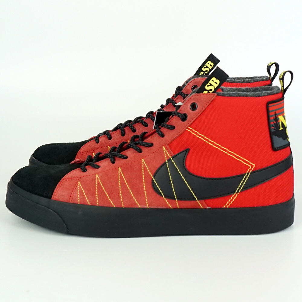 NIKE　ナイキ　DL8903-601　SB BLAZER MID PREMIUM　スケートボーディング ズーム ブレーザー ミッド プレミアム　ユニバーシティーレッド/ブラック　サイズ表記UK11　日本サイズ約30cm　スニーカー　メンズ　【中古】