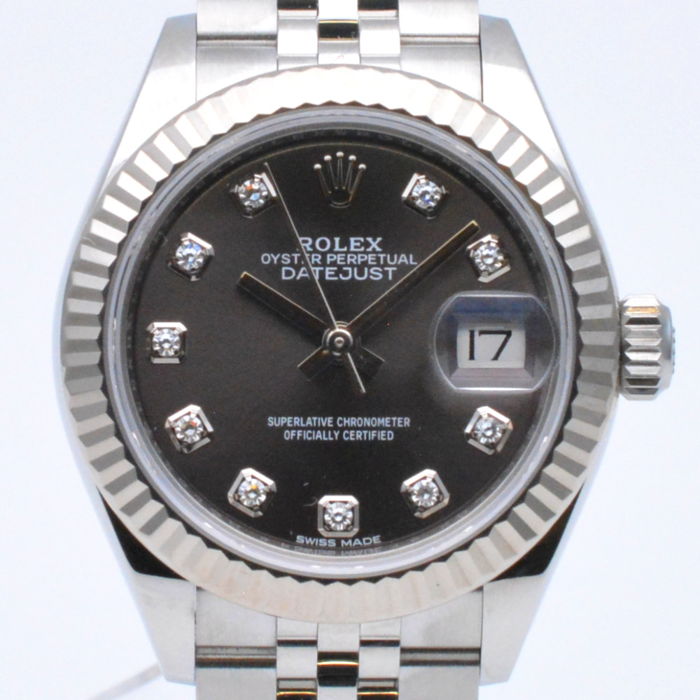 ROLEX　ロレックス　279174G　デイトジャスト　ランダム番(2019年4月記載)　ダークグレー　自動巻き　オートマチック　28mm　レディース時計　腕時計　【中古】｜質屋かんてい局　盛岡店