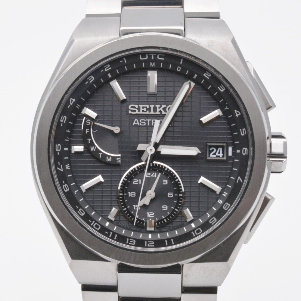 SEIKO　セイコー　SBXY067　ASTRON NEXTER　アストロン ネクスター　ブラック　黒　ソーラー電波　41.3mm　ワールドタイム　メンズ時計　腕時計　【中古】