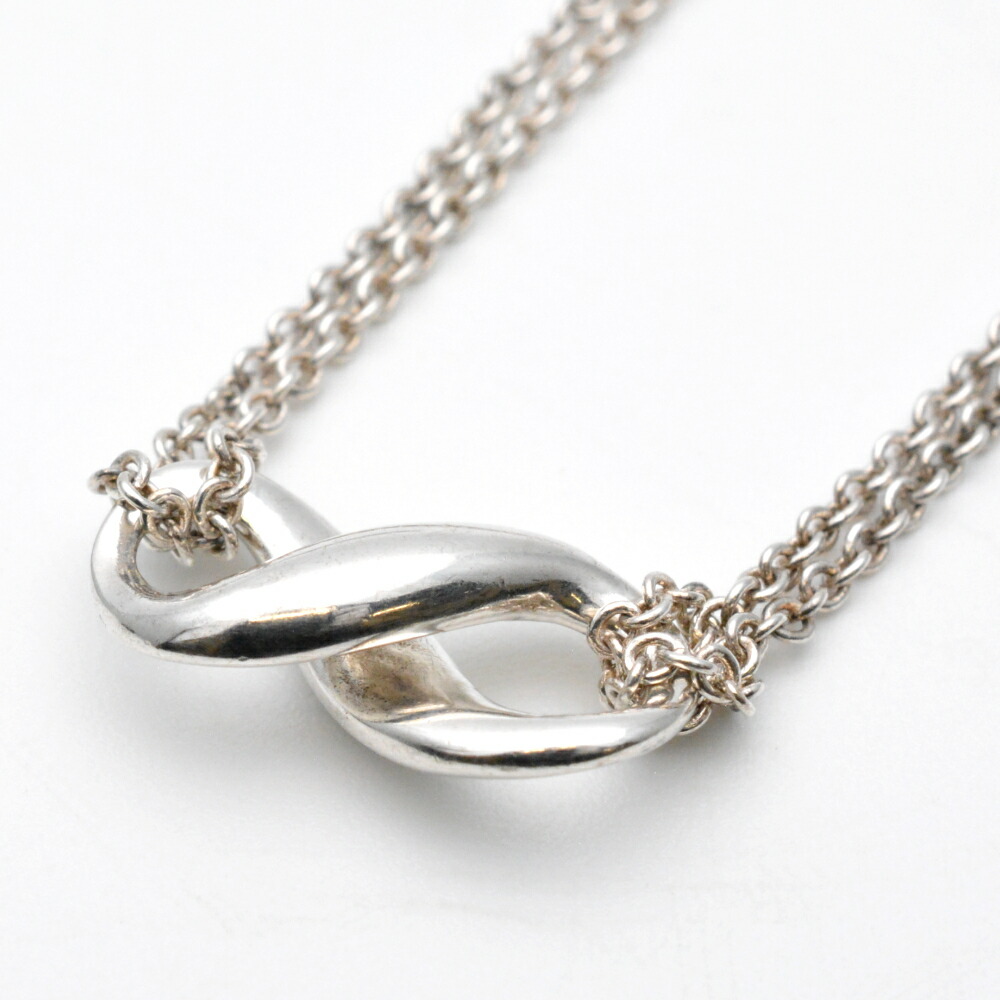 TIFFANY&Co.　ティファニー　インフィニティネックレス　SV925　チェーン約40cm　重量約6.3g　首飾り　ジュエリー　アクセサリー　レディース　【中古】