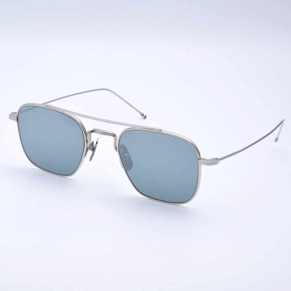 THOM BROWNE トム赤銅色 UES907A-G0001-035 チタンスクエアアビエーターサングラス 50□22-150 眼鏡 メガネ アイウェア メンズ レディース 【中古】