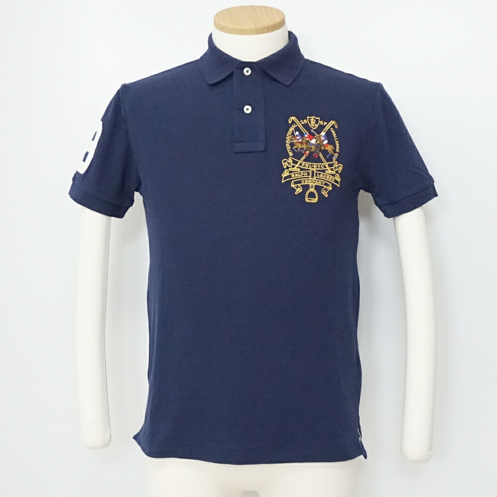 POLO RALPH LAUREN　ポロ ラルフローレン　1967 ICCポロシャツ　ネイビー　紺　サイズ表記S/P　綿100％　メンズトップス　アパレル　【中古】