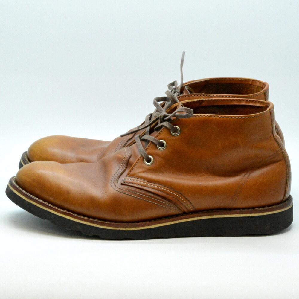 RED WING　レッドウィング　3140　CLASSIC CHUKKA　クラシックチャッカ　ブラウン　茶　サイズ表記UK8.5　日本サイズ約27.5cm程度　メンズブーツ　アパレル　【中古】