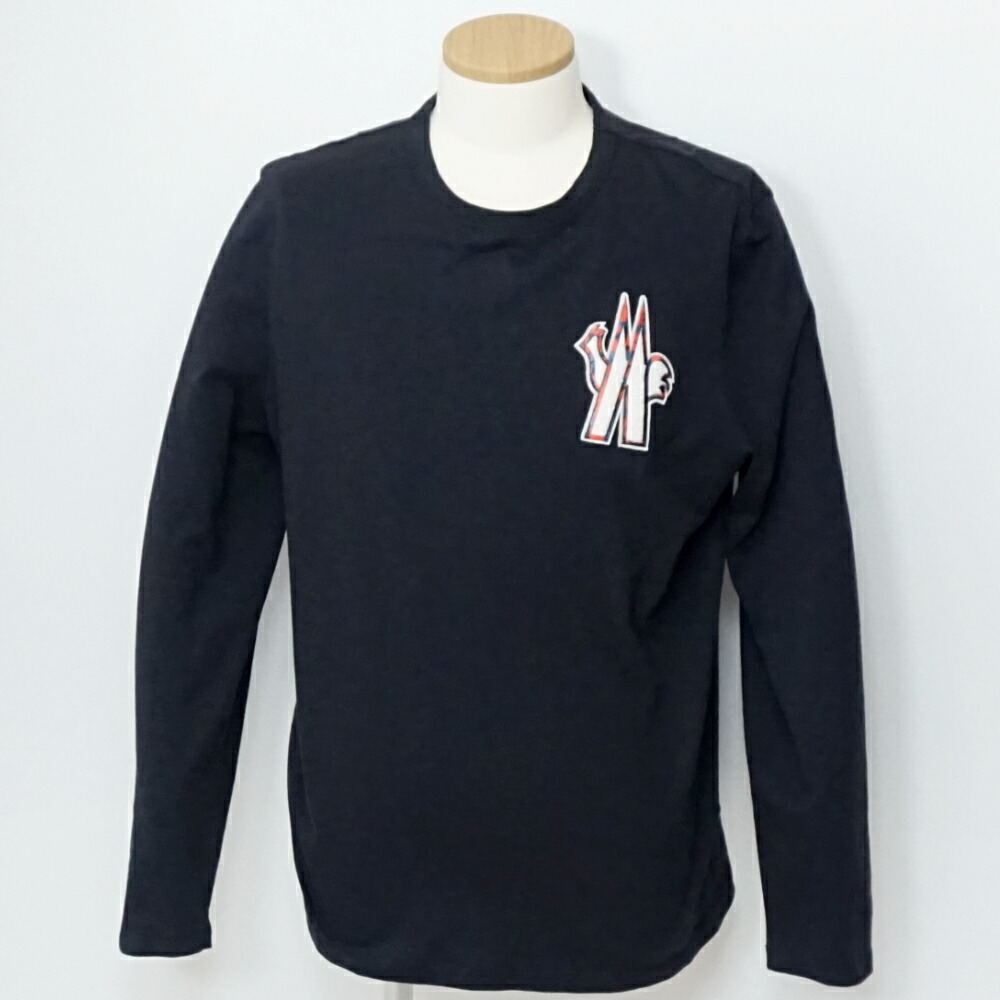 MONCLER　モンクレール　MAGLIA T-SHIRT　マリア Tシャツ　ネイビー　紺　サイズ表記XL　綿100％　メンズトップス　アパレル　【中古】