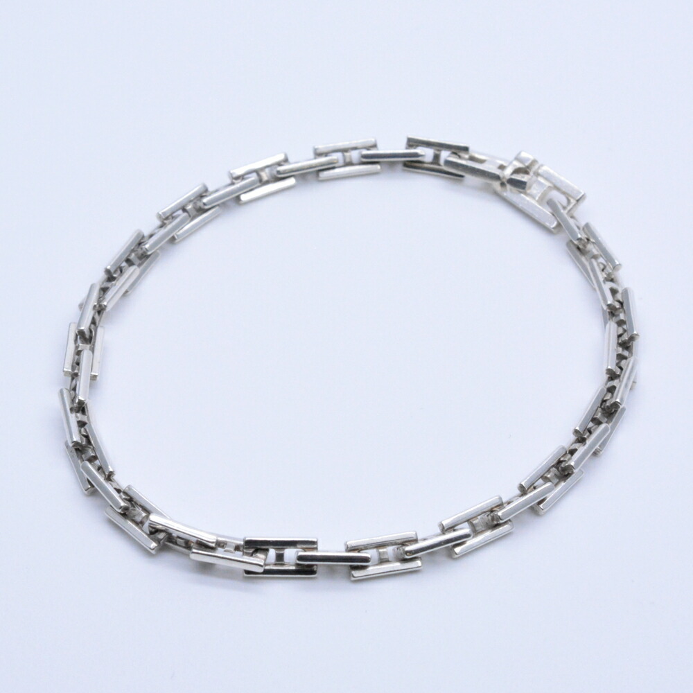 HERMES　エルメス　ヘラクレスブレスレット　SV925　腕周り約18cm　重量約7.7g　ブレス　ジュエリー　アクセサリー　メンズ　レディース　【中古】