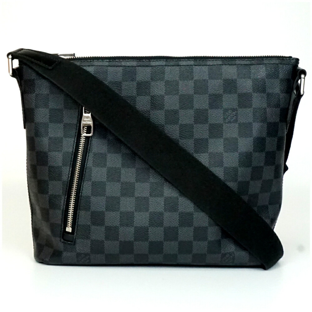 LOUIS VUITTON ルイヴィトン N41211 ミックPM ダミエ・グラフィットキャンバス 黒いこと 黒 ショルダーバッグ 膝掛け 曲がった掛け メンズ 【中古】